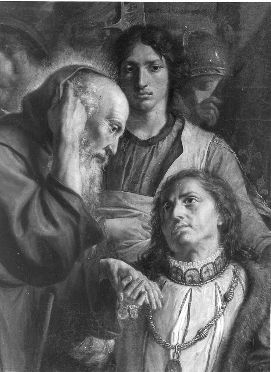 San Franceso di Paola e Luigi XI re di Francia - Chiesa di san Vitale, Parma, dettaglio